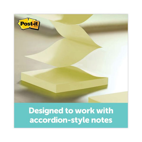 Post-it Pop-up Notes Clear Top Pop-up Note Dispenser, For 3 x 3 Pads, Black, Includes 50-Sheet Pad of Canary Yellow Pop-up Pad