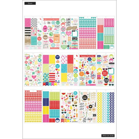 Happy Planner Classic Stickers, 9"H x 4-3/4"W x 1/4"D, Seasonal, Value Pack Of 1,557 Stickers