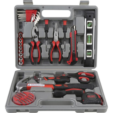 Genuine Joe 42 Piece Tool Kit with Case Gray