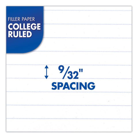 Mead Filler Paper, 3-Hole, 8.5 x 11, College Rule, 200/Pack