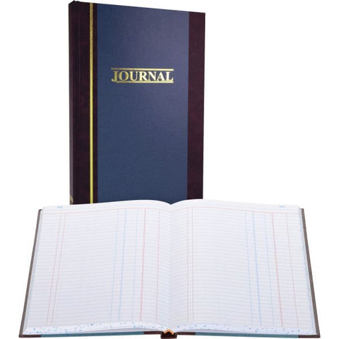 Wilson Jones S300 2-Column Journal 300 Pages - 11.75" x 7.25" Sheet Size - White - 1Each