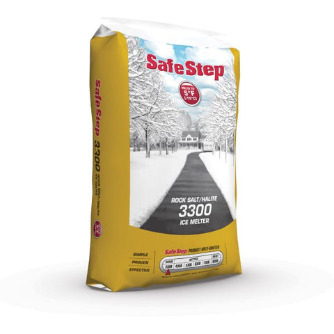 SafeStep 3300 Ice Melter Sodium Chloride, Rock Salt - 5&deg;F (-15&deg;C)