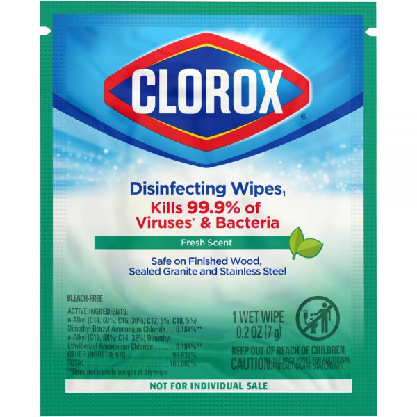 Clorox Disinfecting Wipes, 7" x 7-1/4", Fresh Scent, Pack Of 900 Wipes