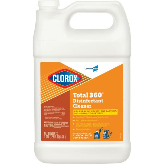 CloroxPro Total 360 Disinfectant Cleaner Liquid - 128 fl oz (4 quart) - 1 Each - Translucent