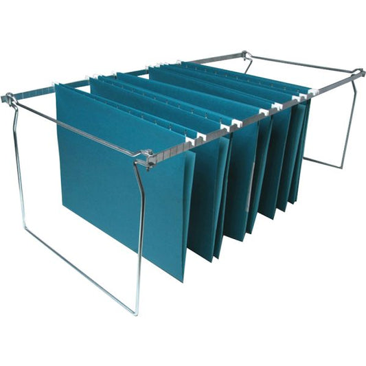 Business Source Premium File Folder Frames Legal - Metal - Stainless Steel - 6 / Box