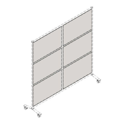 Lorell Adaptable Panel Dividers Acrylic - Clear - 1 Each