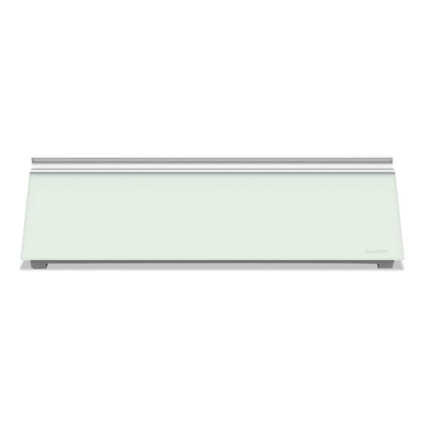 Quartet Glass Dry Erase Desktop Computer Pad, 18 x 6, White Surface