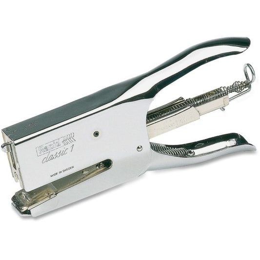 Rapid Classic K1 Plier Stapler, 50-Sheet Capacity, 0.25" to 0.31" Staples, 2" Throat, Chrome