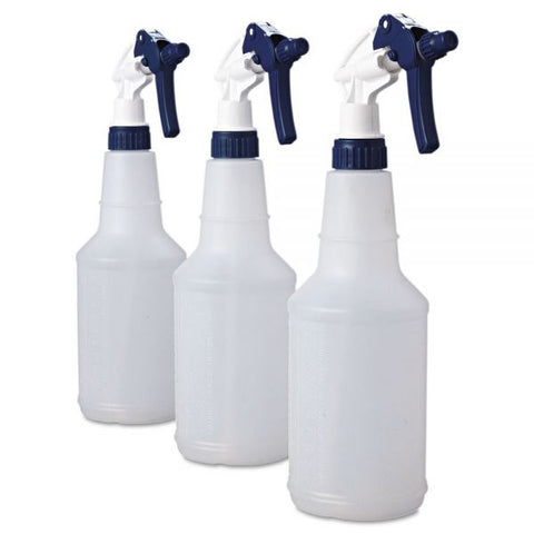 Impact General Purpose Trigger Sprayers 24 oz Size - Plastic - Blue, White - 3/ Pack