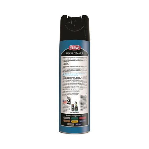 WEIMAN Foaming Glass Cleaner, 19 oz Aerosol Spray Can, 6/Carton