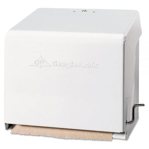 Georgia Pacific Professional Mark II Crank Roll Towel Dispenser, 10.75 x 8.5 x 10.6, White