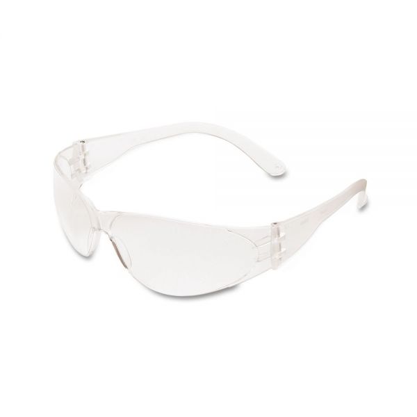 MCR Safety Checklite Scratch-Resistant Safety Glasses, Clear Lens