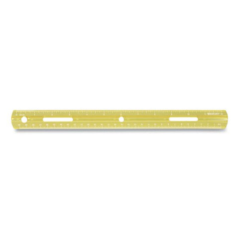 Westcott Plastic Ruler, Standard/Metric, 12" (30 cm) Long, Assorted Translucent Colors