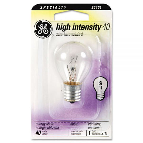 GE Incandescent S11 Appliance Light Bulb, 40 W, Clear