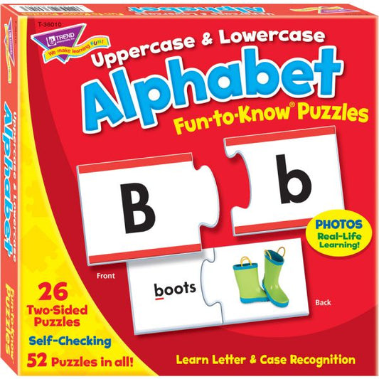 Trend Upper/Lowercase Alphabet Puzzle Set