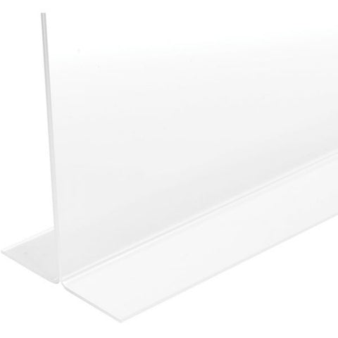 Deflect-o Anti-Glare Double-Sided Sign Holder 11" x 8.50" Insert Size - Acrylic - Clear - 1 Each