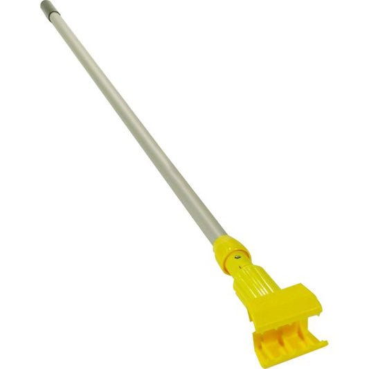 Rubbermaid Commercial Gripper 60" Vinyl/Aluminum Wet Mop Handle 60" Length - Yellow - Vinyl, Aluminum, Plastic - 1 Each