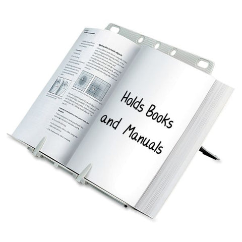 Fellowes BookLift Copyholder, One Book/Pad Capacity, Plastic, Platinum