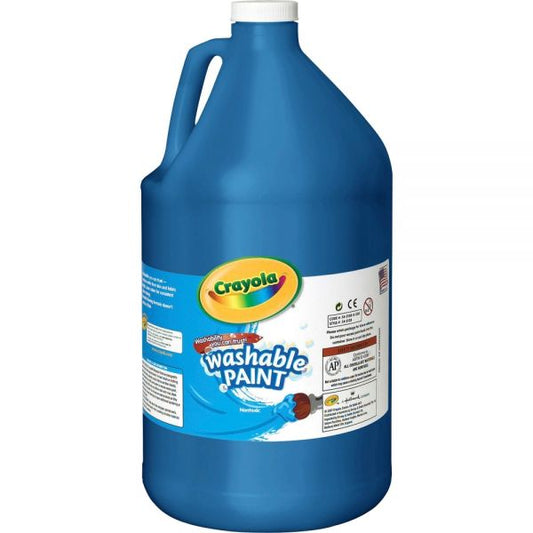 Crayola Washable Paint, Blue, 1 gal Bottle