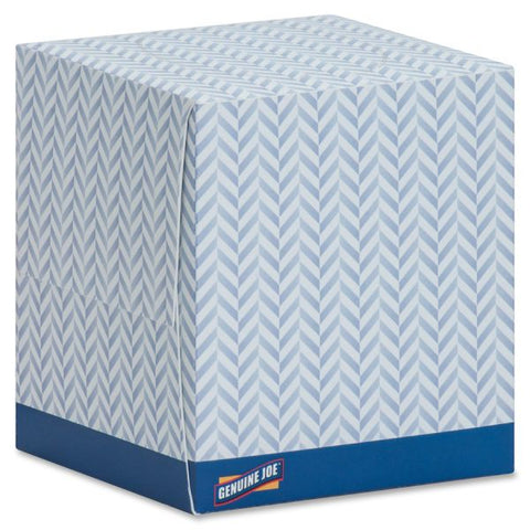 Genuine Joe 2-Ply Facial Tissues 85 Tissues/ Box - 36 Boxes/ Carton - 2-Ply - White Tissues