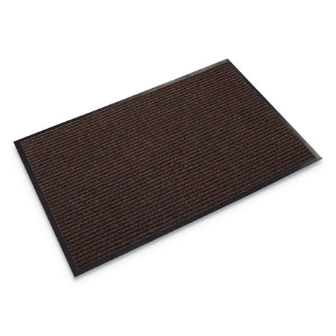 Crown Needle Rib Wipe and Scrape Mat, Polypropylene, 36 x 120, Brown