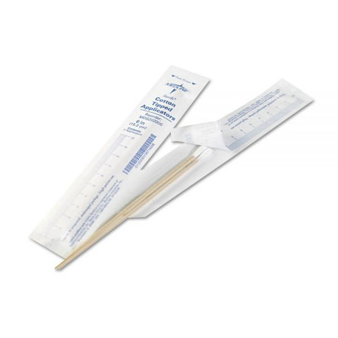 Medline Cotton-Tipped Applicators, 6", 100 Applicators/Box