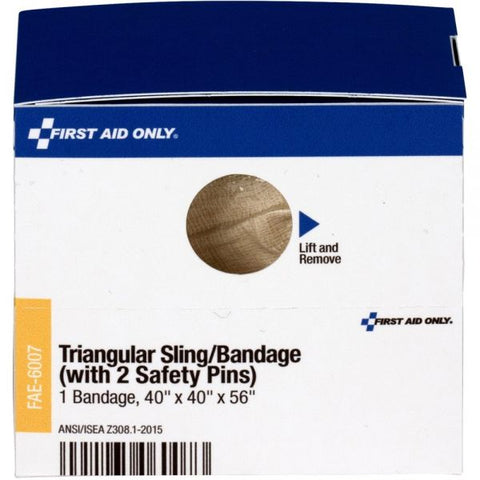 First Aid Only SmartCompliance Triangular Sling/Bandage, 40 x 40 x 56