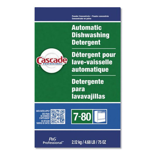 Cascade Professional Automatic Dishwasher Detergent Powder, Fresh Scent, 75 oz Box, 7/Carton