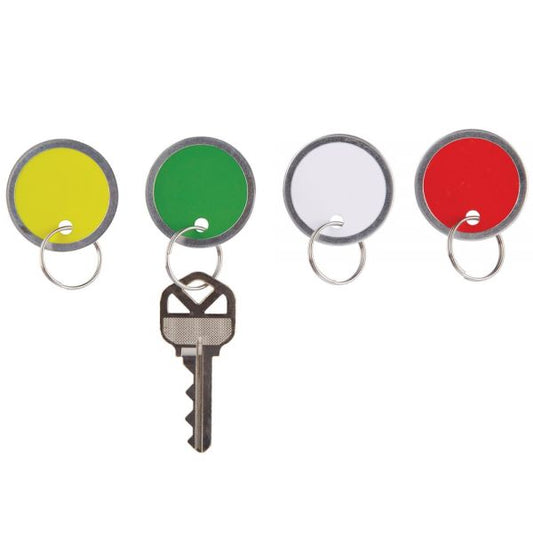 Round Key Tags, 1.25" Diameter, Assorted Colors, Pack Of 50