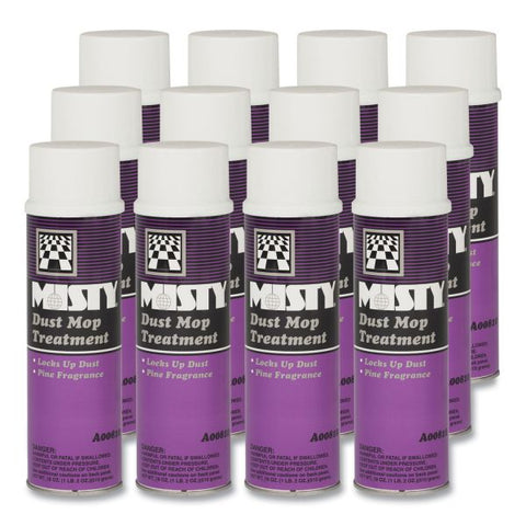 Misty Dust Mop Treatment, Pine, 20 oz Aerosol Spray, 12/Carton