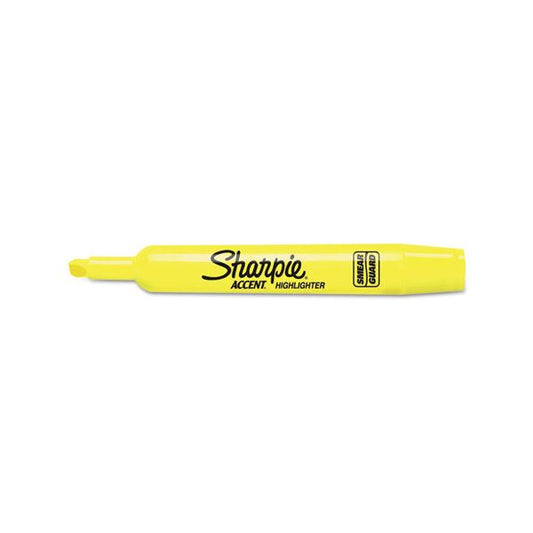 Sharpie Tank Style Highlighter Value Pack, Fluorescent Yellow Ink, Chisel Tip, Yellow Barrel, 36/Box