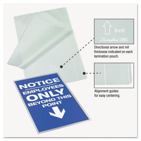 Swingline GBC EZUse Thermal Laminating Pouches