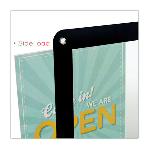 deflecto Superior Image Window Display, 8.5 x 11 Insert, Clear/Black