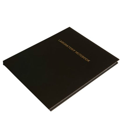 Roaring Spring Lab Research Notebook, Quadrille Rule, Black Cover, 11.25 x 8.75, 72 Sheets