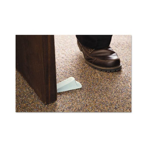 Master Caster Big Foot Doorstop, No Slip Rubber Wedge, 2.25w x 4.75d x 1.25h, Beige, 2/Pack