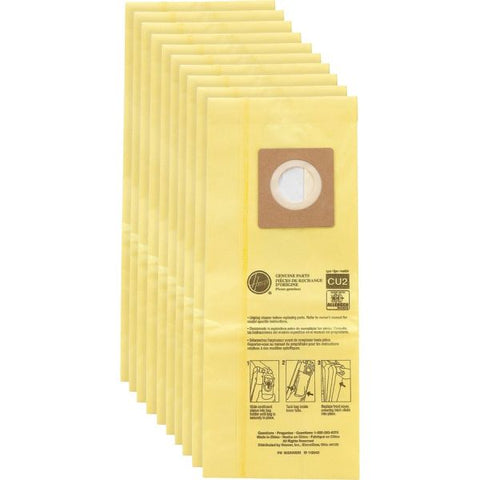 Hoover Hoover HushTone Vacuum Bags 40 / Carton - Disposable, Micro Allergen - Yellow