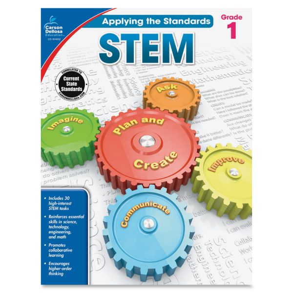 Carson Dellosa Education Grade 1 Applying the Standards STEM Workbook Printed Book