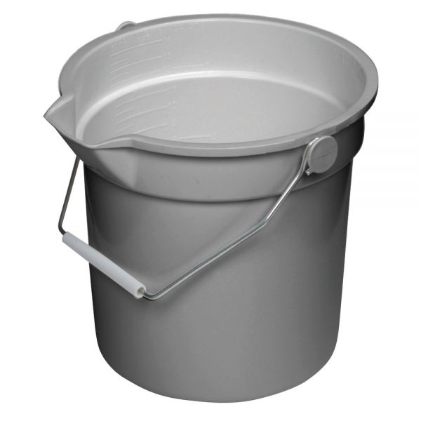 Continental Huskee Buckets, 14 Quart, Gray